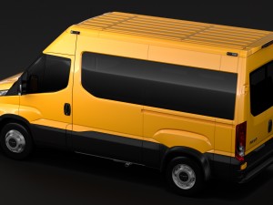 iveco daily minibus l2h2 2014-2016 3D Model