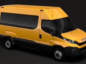 iveco daily minibus l2h2 2014-2016 3D Model