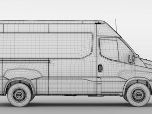 iveco daily minibus l2h2 2014-2016 3D Model