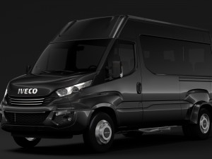 iveco daily minibus l2h2 2017 Modelo 3D
