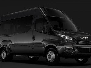 iveco daily minibus l2h2 2017 Modelo 3D