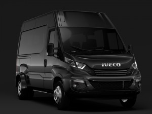 iveco daily minibus l2h2 2017 Modelo 3D