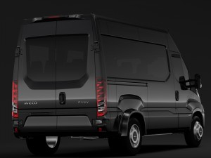 iveco daily minibus l2h2 2017 Modelo 3D