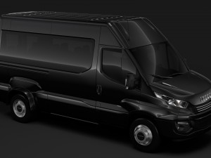 iveco daily minibus l2h2 2017 Modelo 3D