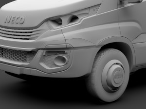 iveco daily minibus l2h2 2017 Modelo 3D