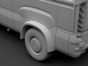 iveco daily minibus l2h2 2017 Modelo 3D