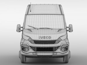 iveco daily minibus l2h2 2017 Modelo 3D