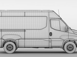 iveco daily minibus l2h2 2017 Modelo 3D