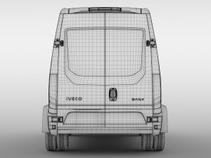 iveco daily minibus l2h2 2017 Modelo 3D