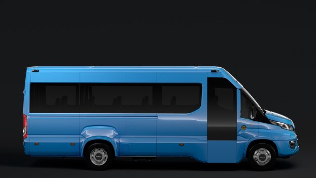 iveco daily tourus l4h2 2017 Model 3D .c4d .max .obj .3ds .fbx .stl .blend 