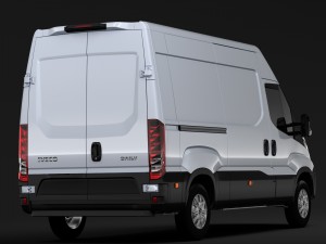 iveco daily van l2h2 2017 3D Модель