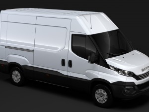 iveco daily van l2h2 2017 3D Модель