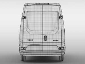 iveco daily van l2h2 2017 3D Модель