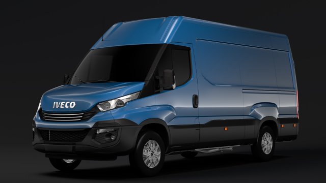 iveco daily van l3h2 2017 3D Model .c4d .max .obj .3ds .fbx .stl .blend 