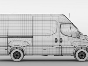 iveco daily van l3h2 2017 3D Model