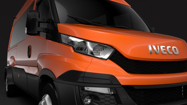 iveco daily minibus l3h2 2014-2016 3D-Modell .c4d .max .obj .3ds .fbx .stl .blend 