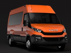 iveco daily minibus l3h2 2014-2016 3D-Modell