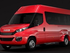 iveco daily minibus l3h2 2017 3D Model
