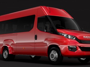 iveco daily minibus l3h2 2017 3D Model
