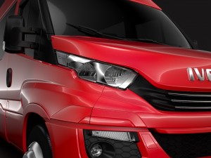 iveco daily minibus l3h2 2017 3D Model