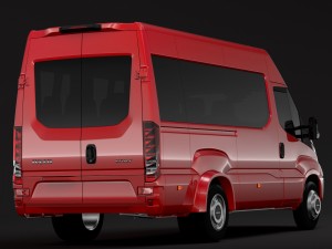 iveco daily minibus l3h2 2017 3D Model