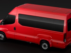 iveco daily minibus l3h2 2017 3D Model