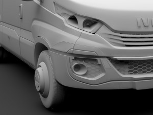 iveco daily minibus l3h2 2017 3D Model