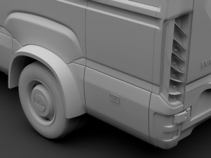 iveco daily minibus l3h2 2017 3D Model