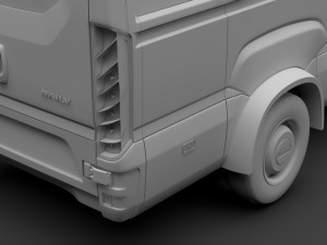 iveco daily minibus l3h2 2017 3D Model