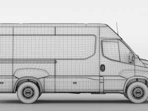 iveco daily minibus l3h2 2017 3D Model
