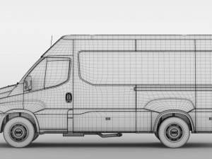 iveco daily minibus l3h2 2017 3D Model