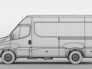 iveco daily minibus l3h2 2017 3D Model