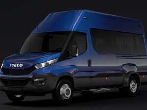 iveco daily minibus l3h3 2014 2016 3D Model