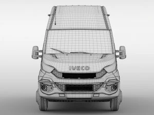 iveco daily minibus l3h3 2014 2016 3D Model