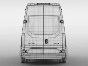 iveco daily minibus l3h3 2014 2016 3D Model