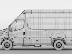 iveco daily minibus l3h3 2014 2016 3D Model