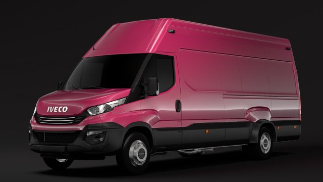 iveco daily van l4h3 2017 3D Model .c4d .max .obj .3ds .fbx .stl .blend 