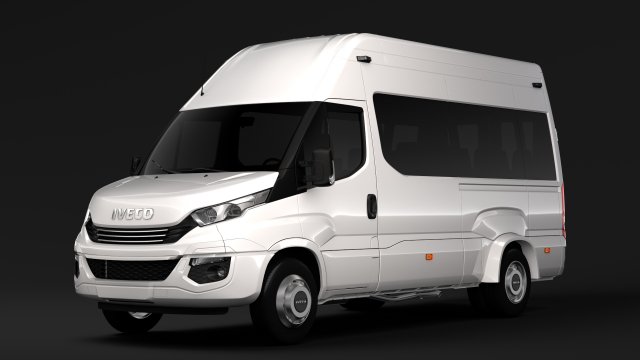 iveco daily minibus l3h3 2017 Modelo 3D .c4d .max .obj .3ds .fbx .stl .blend