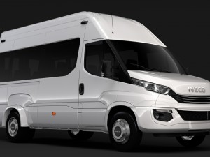 iveco daily minibus l3h3 2017 Modelo 3D