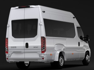 iveco daily minibus l3h3 2017 Modelo 3D