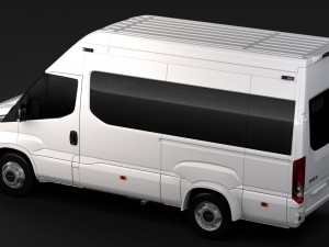 iveco daily minibus l3h3 2017 Modelo 3D
