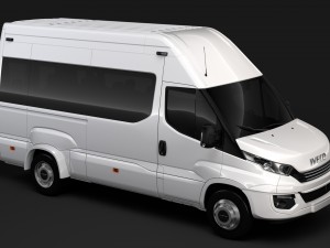 iveco daily minibus l3h3 2017 Modelo 3D