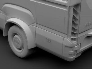 iveco daily minibus l3h3 2017 Modelo 3D