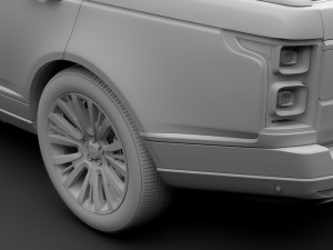 range rover sv autobiography l405 2018 Modelo 3D