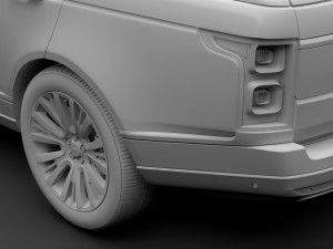 range rover svautobiography landaulet lwb l405 2018 3D Модель