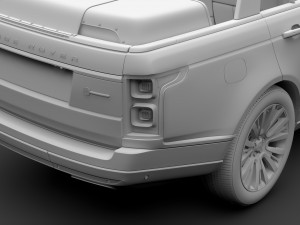range rover svautobiography landaulet lwb l405 2018 3D Модель