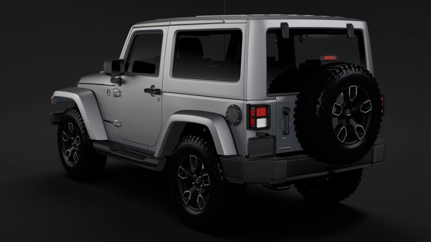 jeep wrangler smoky mountain jk 2017 3D Model .c4d .max .obj .3ds .fbx .stl .blend