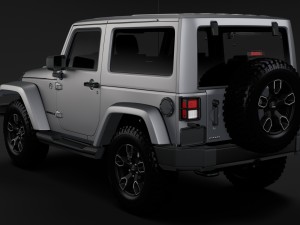jeep wrangler smoky mountain jk 2017 3D 모델