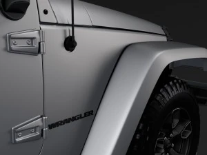jeep wrangler smoky mountain jk 2017 3D Model