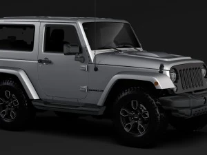 jeep wrangler smoky mountain jk 2017 3D Model